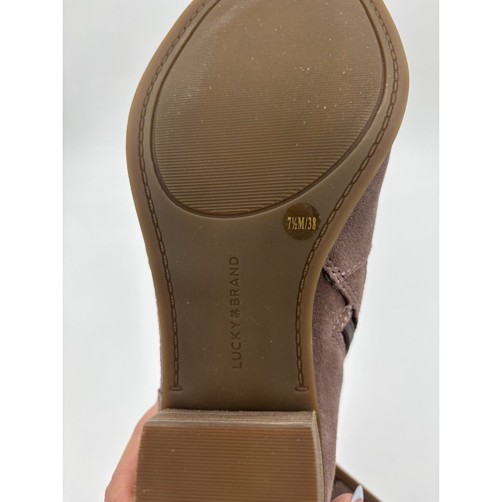 NEW Lucky Brand LK-Bahrie Oiled Suede Dusty Rose Bootie Women's Size 7.5 - Picture 10 of 11